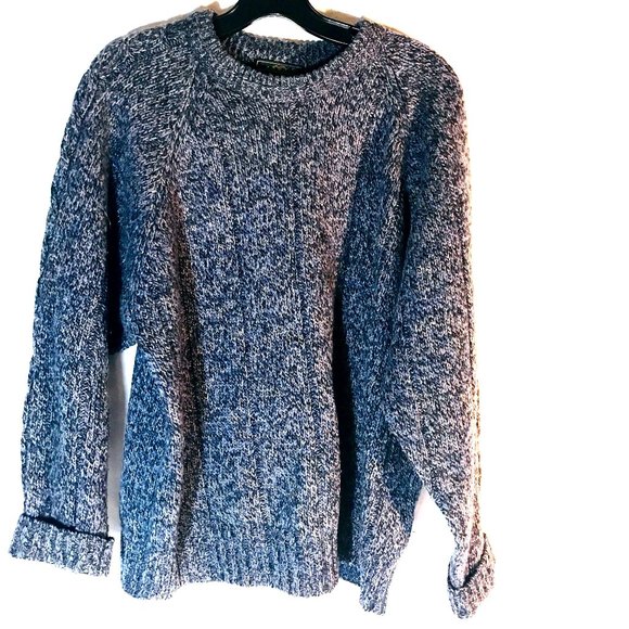 Eddie Bauer Other - Eddie Bauer Wool Sweater ,Crew Neck Blue Gray Long Sleeve Sweater Size Small ,